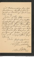 Nachlass Franz Steindachner, Brief von Wilhelm Mörth an Franz Steindachner (11.03.1892), Inv.Nr. 352.04, Seite 3